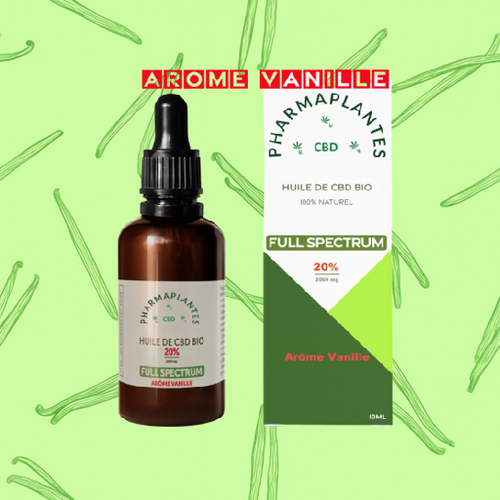 Huile Full Spectrum bio 20% - Aromatisé Vanille