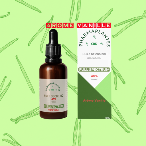 Huile Full Spectrum bio 40% - Aromatisé Vanille